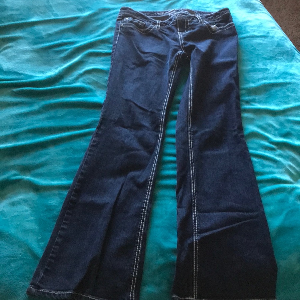 Cotton bootcut jeans